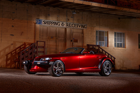 Prowler at night spot lights