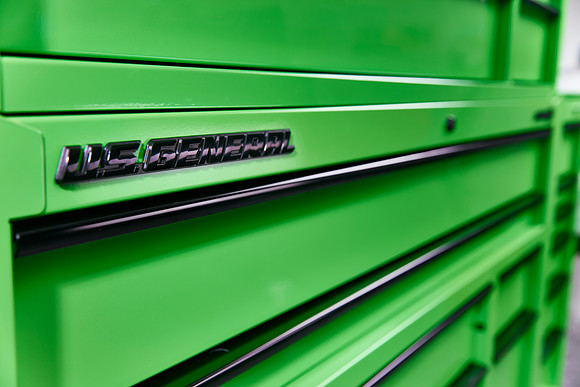 Green tool box detail