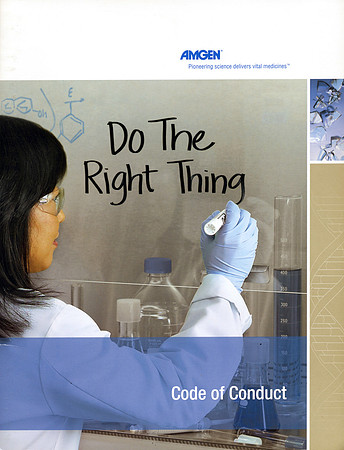 Amgen Code of Conduct manual