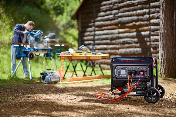 Generator log cabin location