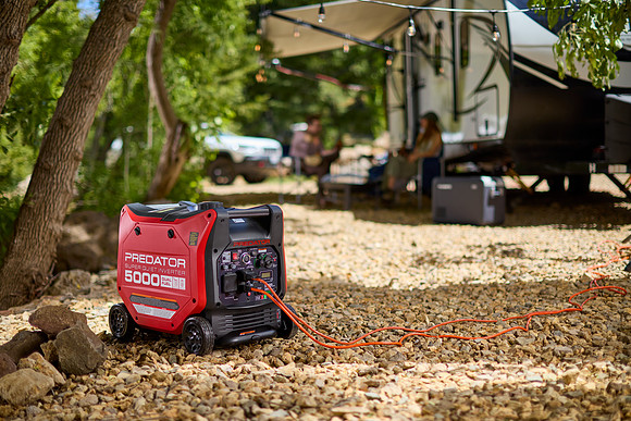RV powered by a generator