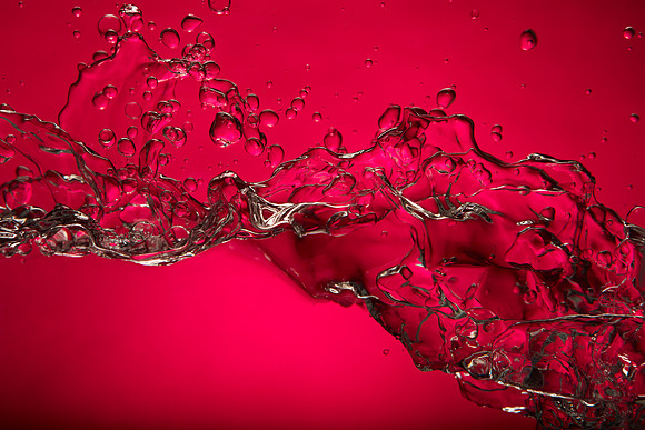 Pink water splash