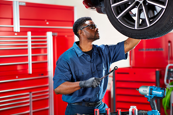 Pro mechanic red tool box