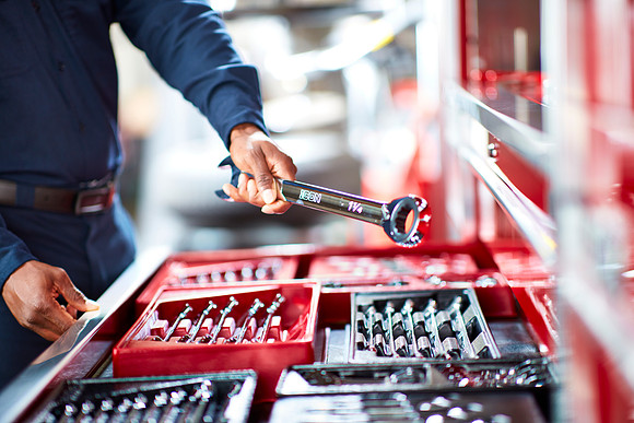 Tool box wrench drawer